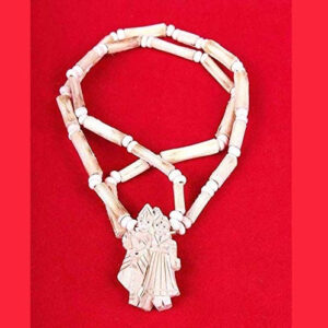 Shree Radha Krishna Wood Pendant