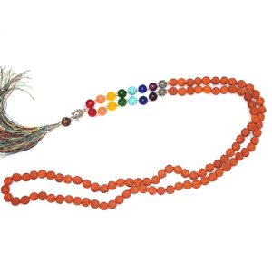 Rudraworld - 7 Chakra 5 Mukhi Rudraksha Mala